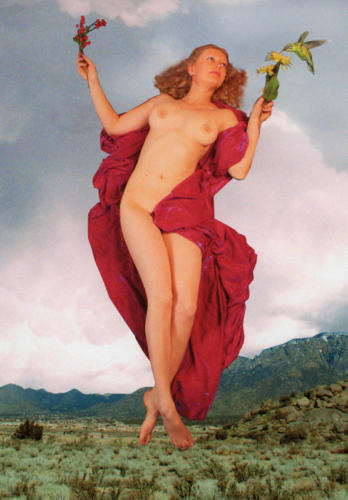 Hemera Day Goddess, with Hummingbird, 2010, digitally enhanced color print