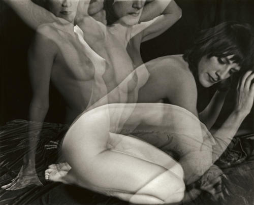 Moving Nude, black and white, silver gelatin print